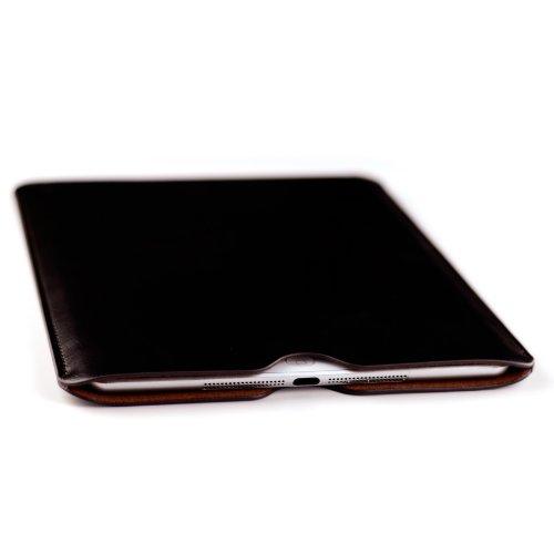 Dockem Dockem Executive Sleeve for iPad 9.7 (2017 and 2018), iPad Pro 9.7, iPad Air & iPad Air 2: Slim, Premium Synthetic Leather Tablet Case: Microfiber Lined, Simple, Protective Cover [Dark Brown]
