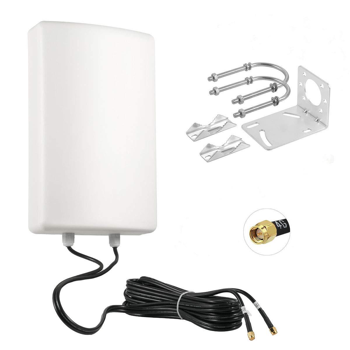 eifagur 11dBi High Gain 2x2 MIMO Panel Antenna for 4G LTE & 5G Cellular Hotspots, Routers, & Gateways, T-Mobile Home Internet, Verizon, AT&T, T-Mobile Telus, Bell Cell Signal Booster, Eifagur