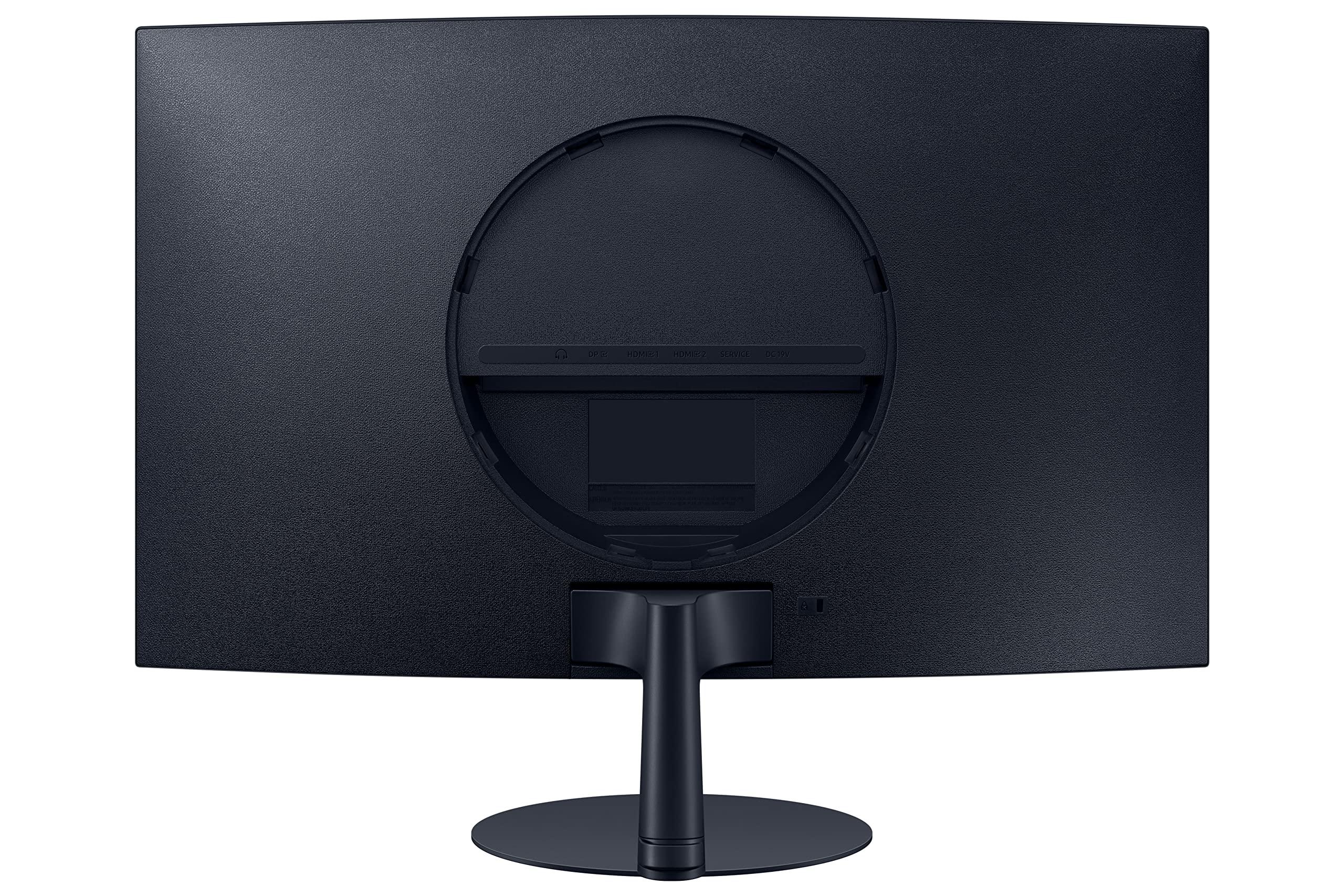 SAMSUNG SAMSUNG 27-Inch S39C Series FHD Curved Gaming Monitor, 75Hz, AMD FreeSync, Game Mode, Advanced Eye Comfort, Frameless Display, Built in Speakers, Slim Metal Stand, LS27C392EANXGO, 2023, Black