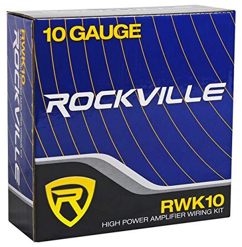 Rockville RockvilIe RVB8.1A 8" 300W Powered Amplified Car Subwoofer System+Remote+Wire Kit
