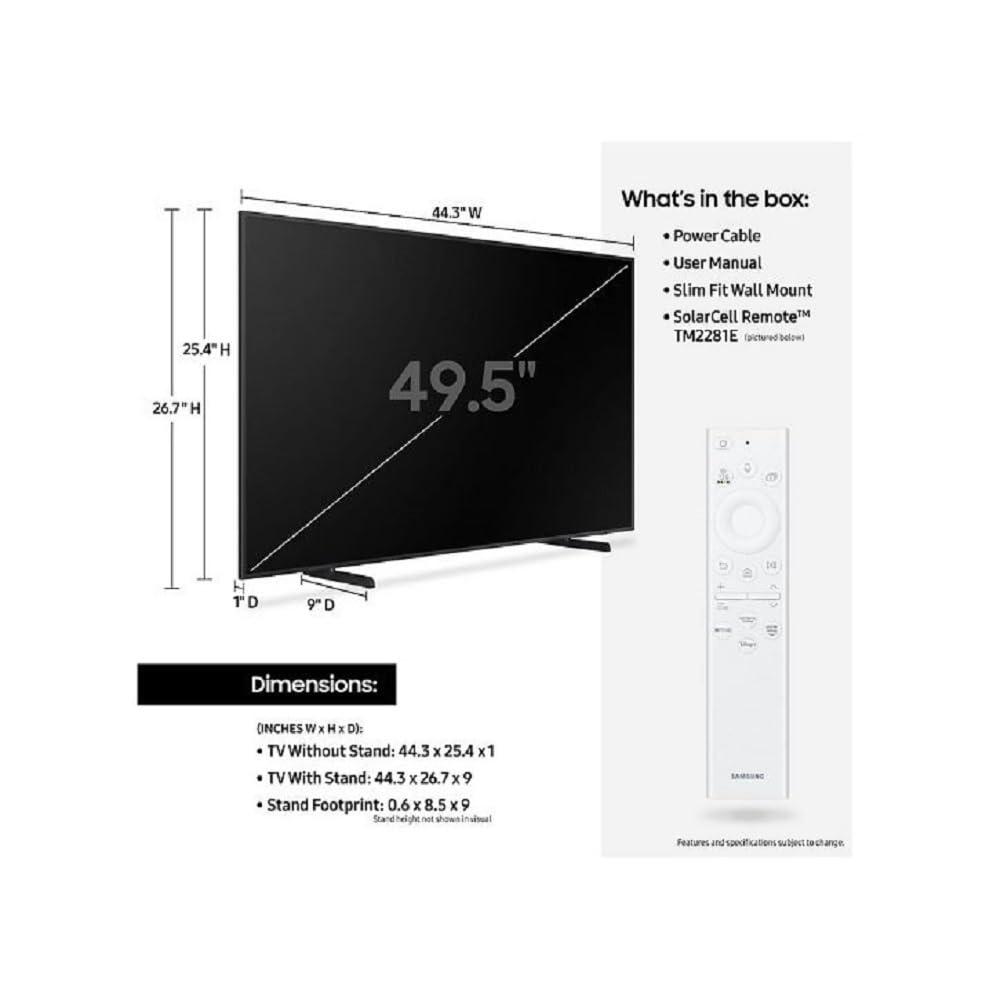 Samsung SAMSUNG 50" LS03BD The Frame QLED 4K Smart TV QN50LS03BD (Renewed)