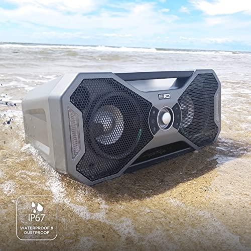Altec Lansing Altec Lansing Mix 2.0 - Waterproof Bluetooth Speaker with Strong Bass, Portable Speaker for Travel & Outdoor Use, 100 Foot Range & 20 Hour Playtime