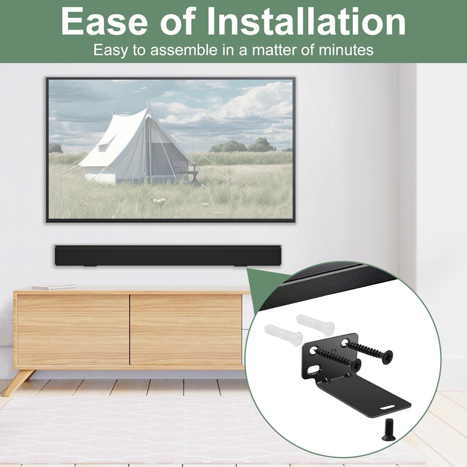 Dinghosen Dinghosen Soundbar Wall Mount for Bose WB-300 SoundTouch 300 Soundbar 500 Soundbar 600 Soundbar 700 Soundbar 850 Soundbar 900 Soundbar 950 for Bose Soundbar Mount, for Bose Soundbar Mounting Bracket