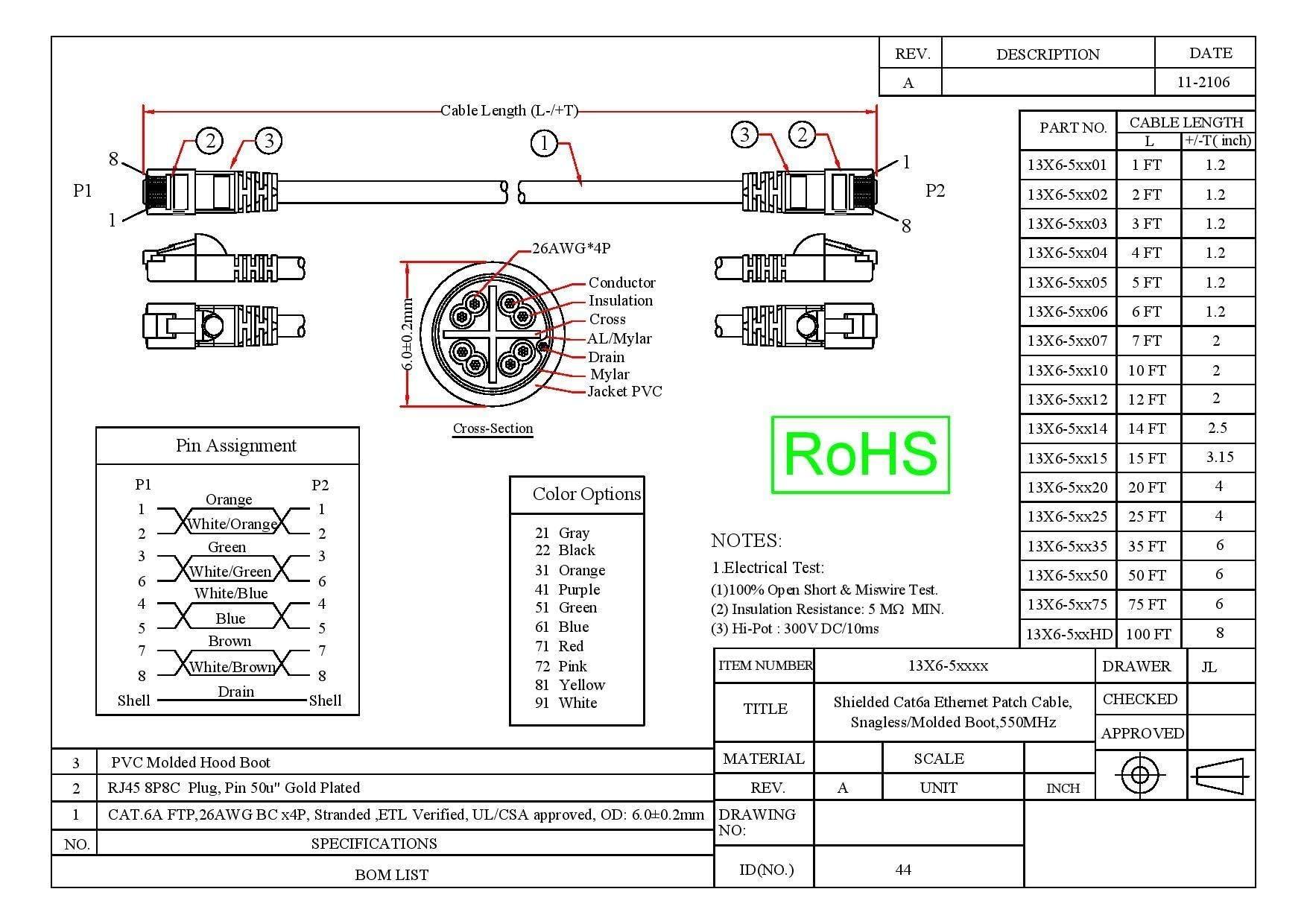CableWholesale CableWholesale 5 Foot Blue Cat6a Ethernet Patch Cable, Snagless/Boot with RJ45 Connector, 500 MHz, 26 AWG, STP(Shielded Twisted Pair) Stranded Copper, Internet Patch Cable