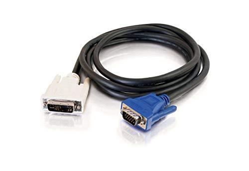 C2G/ Cables To Go C2G 26955 DVI Male to HD15 VGA Male Video Cable, Black (9.8 Feet, 3 Meters)