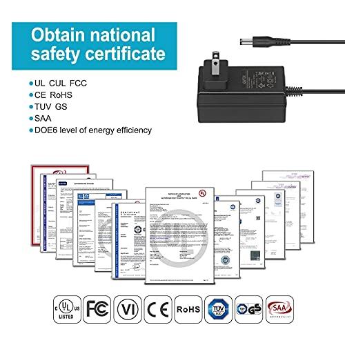 AMENKER 12V 2A Power Supply Adapter, AC/DC Adapter with 8 Selectable Adapter Tips, UL Listed 100V~240V AC to DC 12 Volt Converter Transformer for Router LED Strip Lights CCTV Security Camera Speaker Devices