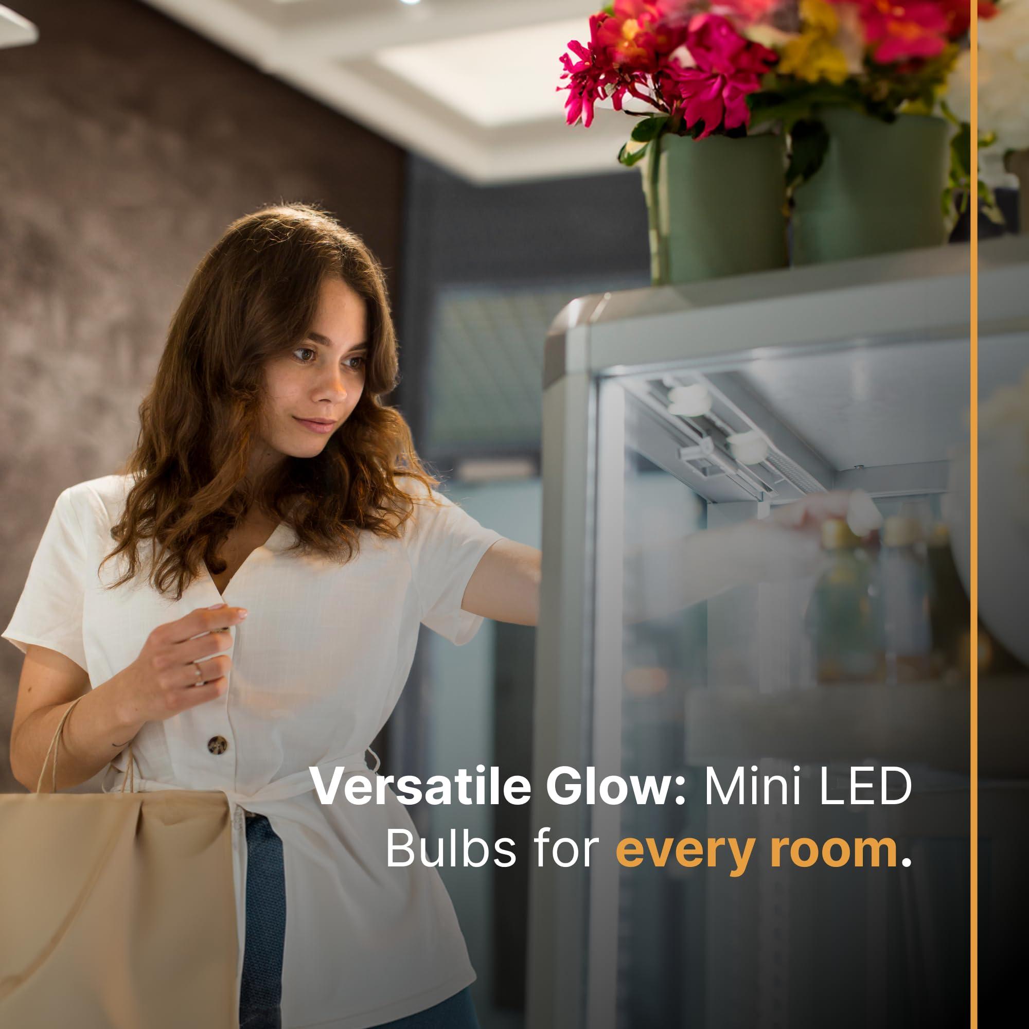 Xtricity Xtricity R14 Dimmable LED Light Bulbs, E26 Base, 4.5W (40 Watt Equivalent), 3000k Soft White, 300 Lumens Curio Cabinet Lighting, China Cabinet Lights - Mini Light Bulbs, RoHS Compliant (3 Pack)