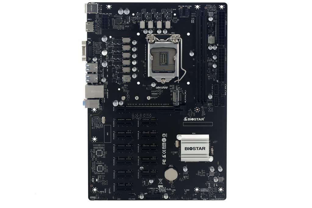 Biostar TB560-BTC PRO Core i7/i5/i3 (Intel 10th & 11th Gen) LGA 1200 Intel B560 12 GPU Support Mining Motherboard