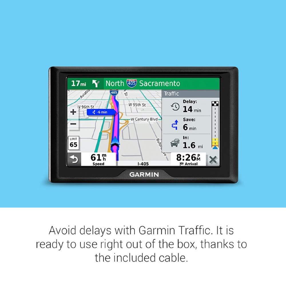 Garmin Garmin Drive 52 & Traffic: GPS Navigator with 5 Display Features Easy-to-Read menus and maps, Traffic alerts, Plus Information to enrich Road Trips (Renewed)