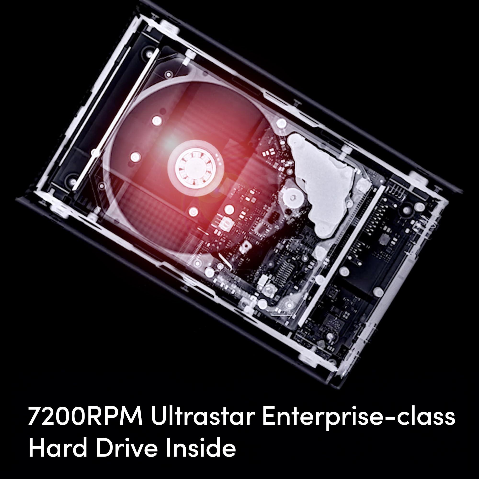 SanDisk Professional SanDisk Professional 6TB G-Drive Project - External HDD, Thunderbolt 3, USB (10Gbps), 7200RPM Ultrastar Hard Drive, Up to 250MB/s Read - SDPHG1H-006T-NBAAD