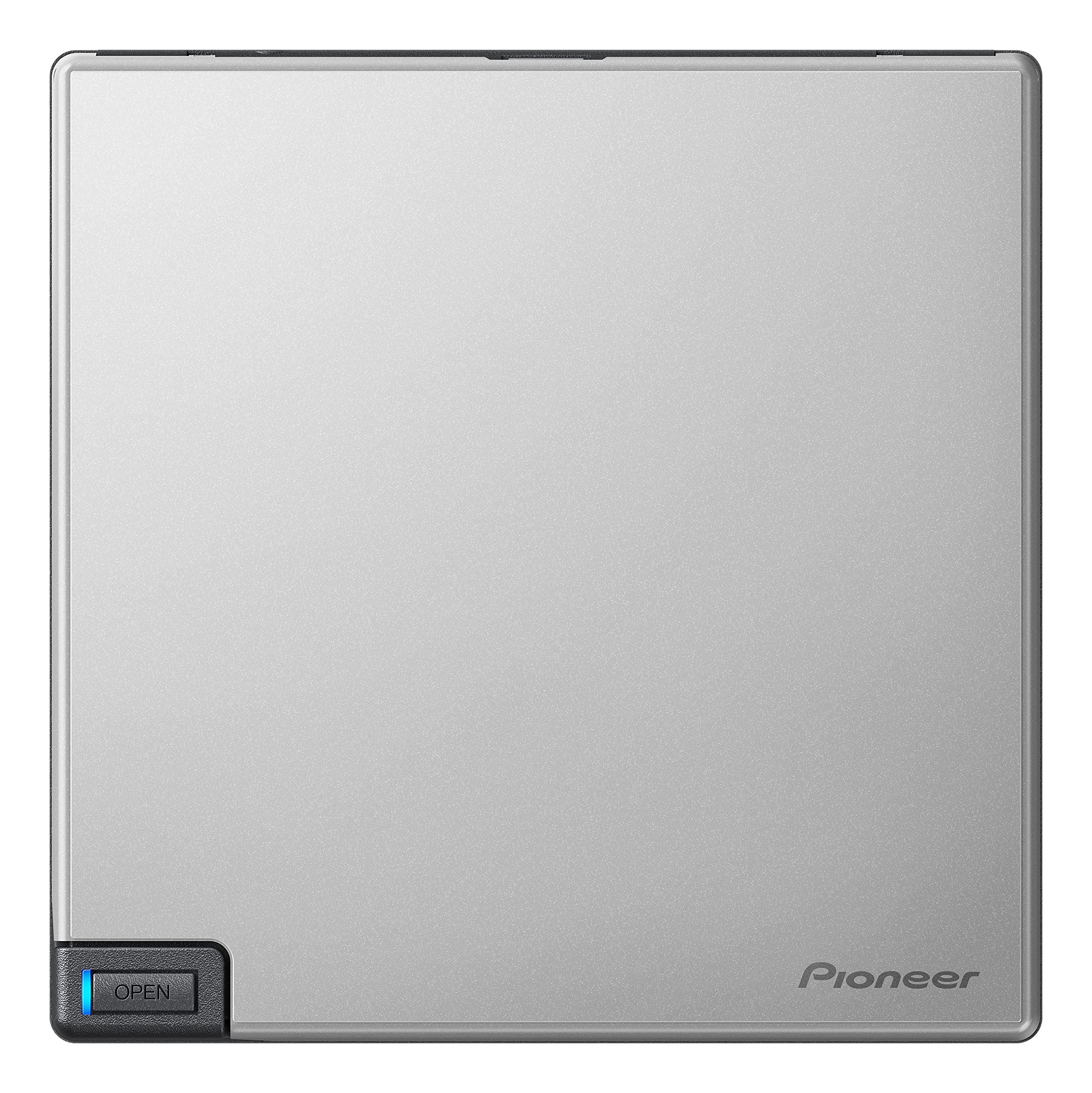 Pioneer Pioneer External Blu-ray Drive BDR-XD08S USB 3.2 Gen1 (USB Type-C) / 2.0 Slim Portable BD/DVD/CD Writer Silver