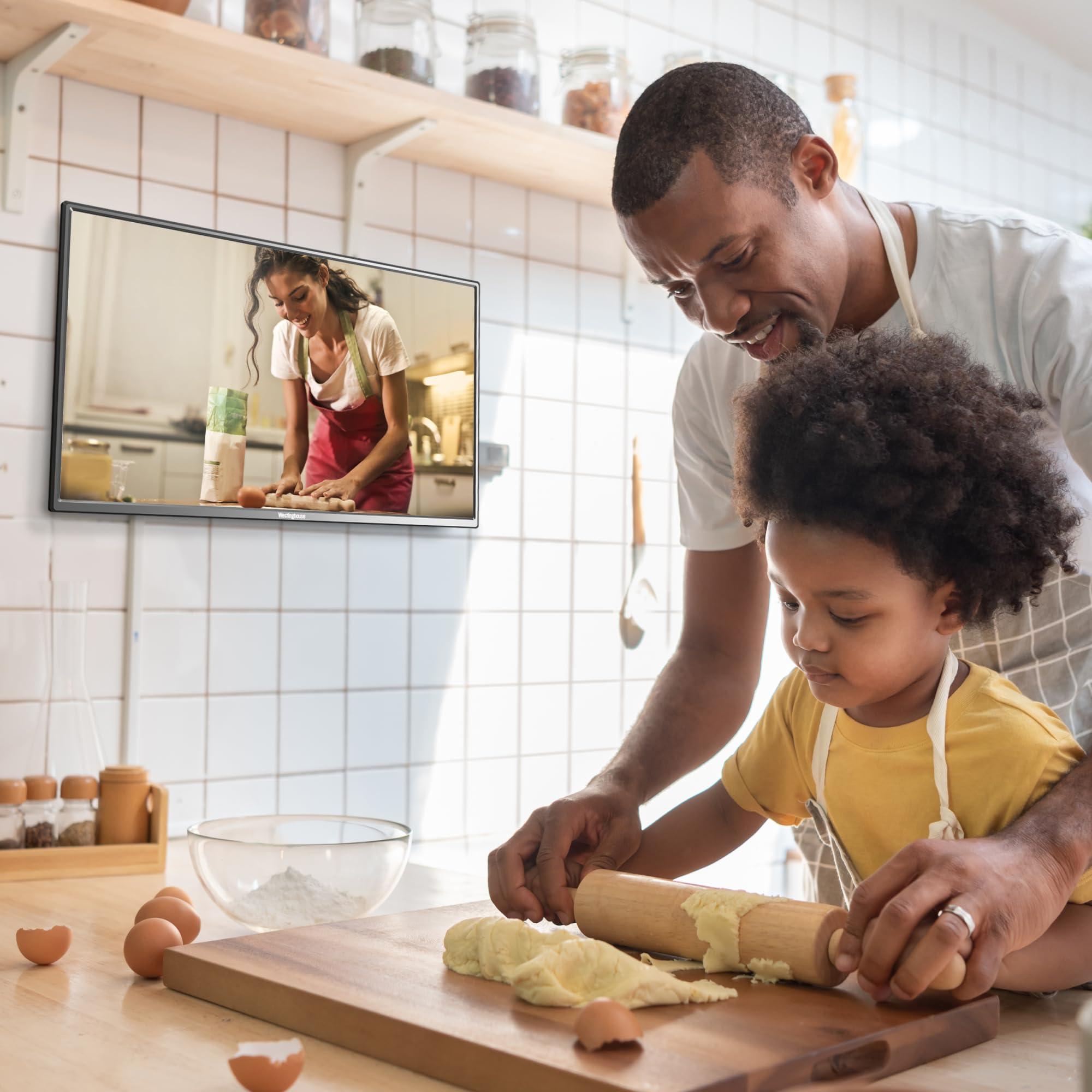 Westinghouse Westinghouse 24 Inch TV with DVD Player Built in, 720p HD LED Small Flat Screen Non-Smart Television DVD Combo with HDMI, USB, & Parental Controls, Monitor for Home, Kitchen, or RV Camper