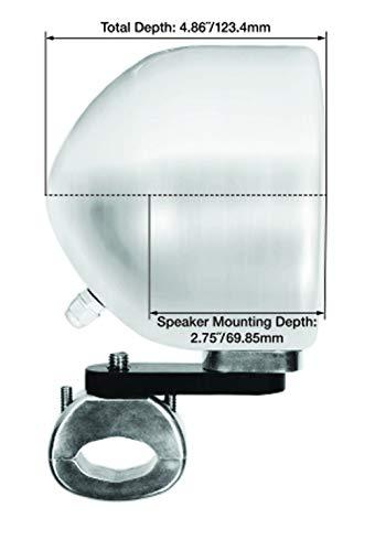 Rockville (2) RockvilIe MAC40B 4" Black Swivel Aluminum Motorcycle Handlebar Speaker Pods