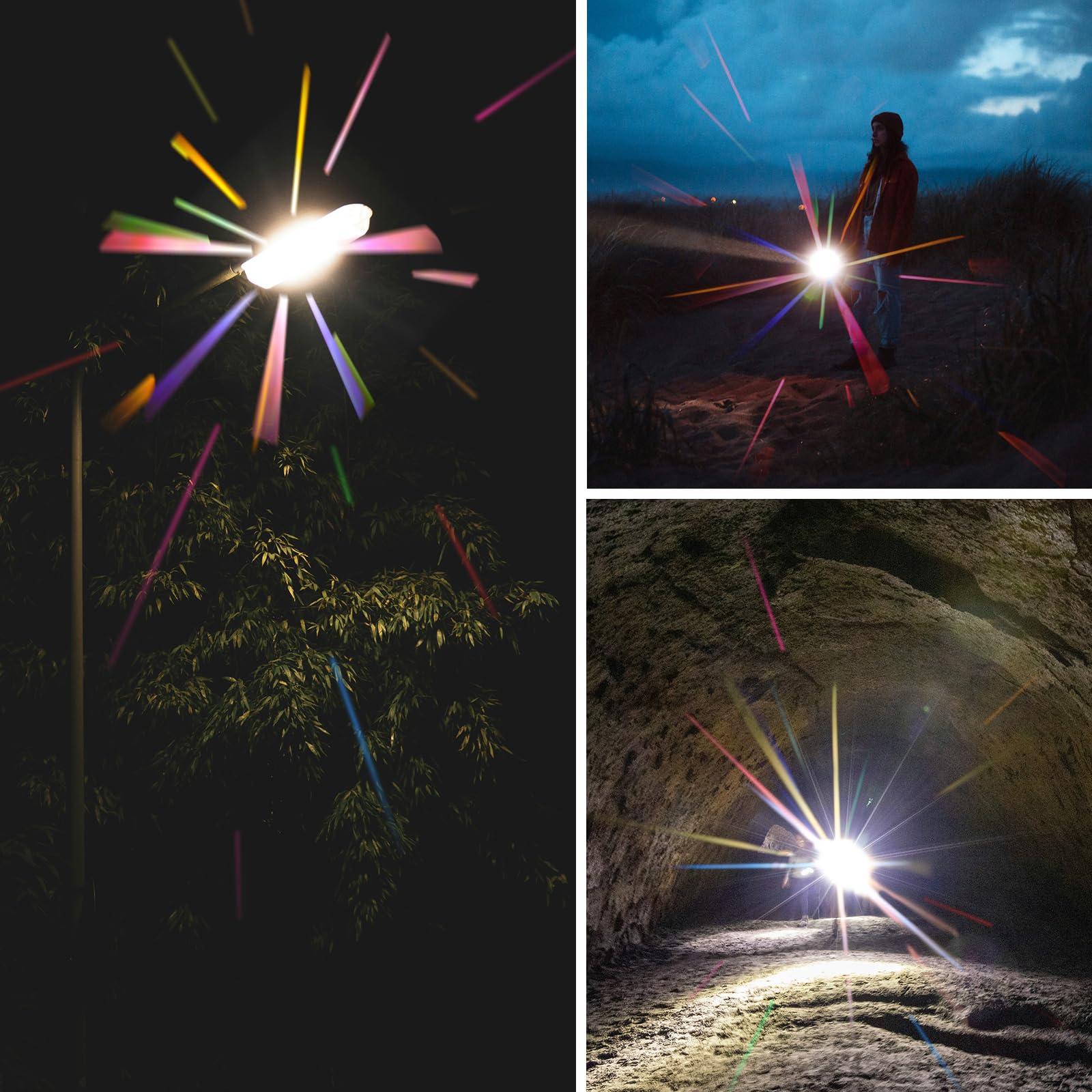 NEEWER NEEWER 72mm Colorful Starlight Brushed Camera Lens Filter, Special Effects Filter with Anamorphic Flare, Shinning Starburst Lens Filter, Photography Prism Lens Filter, Camera Lens Accessory