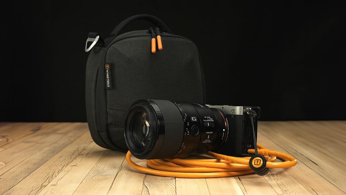 Tether Tools Starter Tethering Kit w/USB-C to USB-C 15' (4.6m) Straight to Straight, High-Visibility Orange, TetherGuard, TechManager Bag by Tether Tools