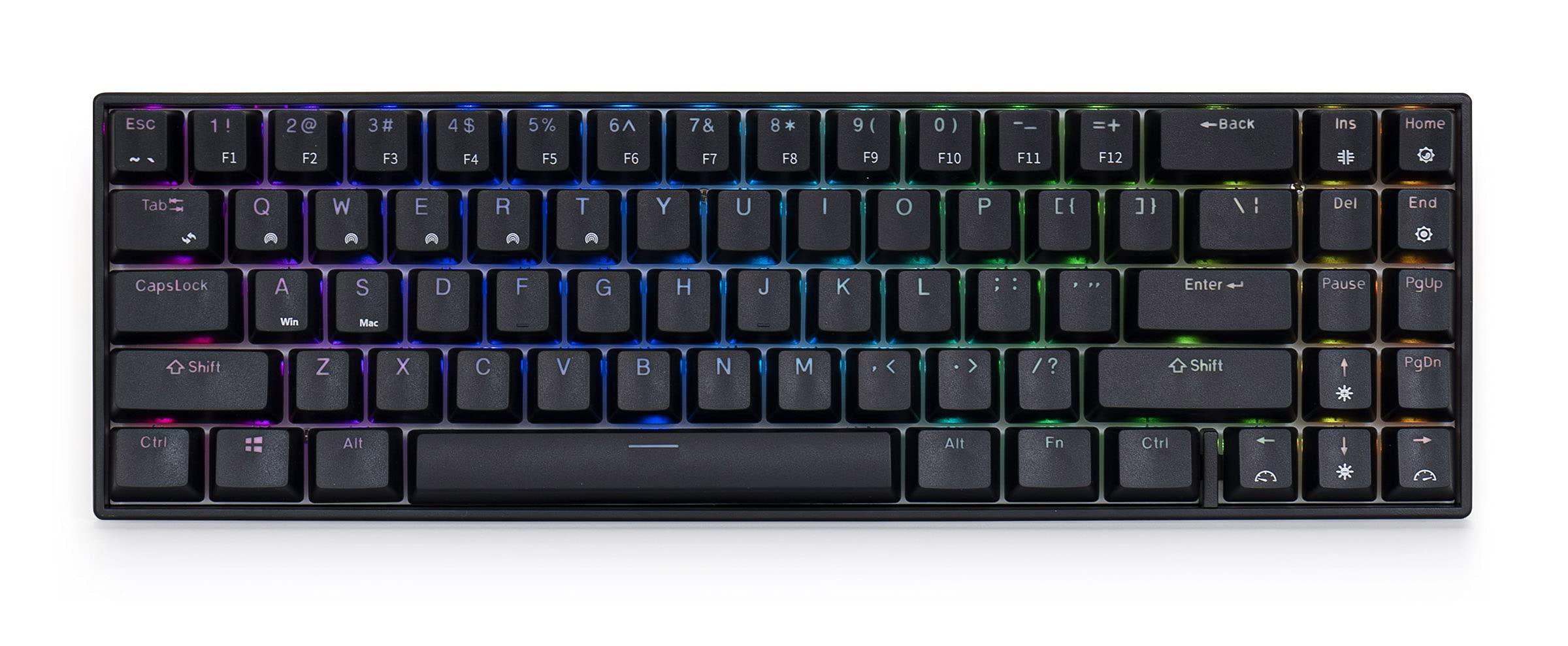 MEKO MEKO Push 65 percent RGB LED Hotswap Bluetooth Double Shot ABS Mechanical Keyboard (Cherry MX Brown)