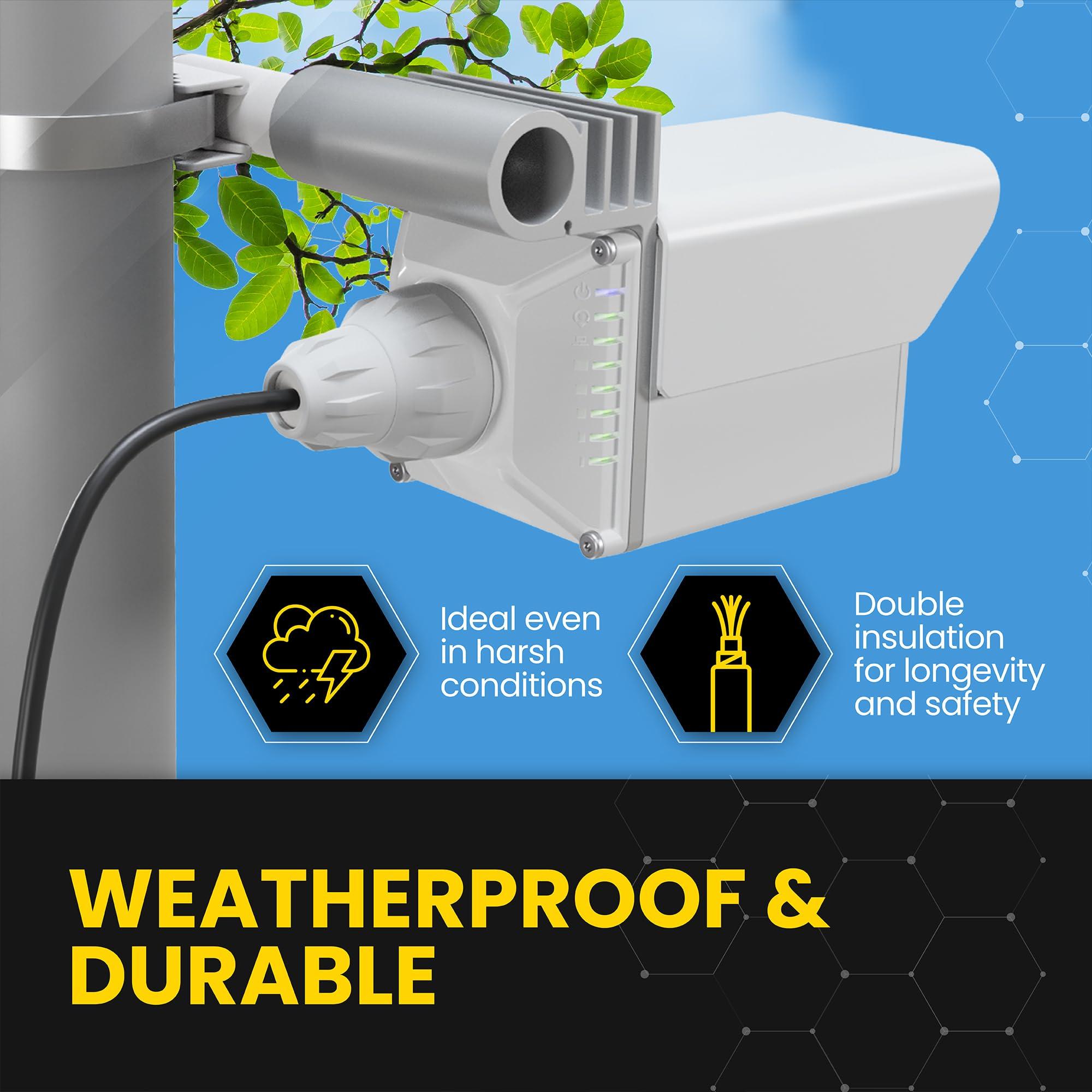 Cable Communications RG6 Coaxial Cable with F Connectors, High Speed Internet and TV Cord for HD TV, Xfinity, Satellite, Antenna, Cable Extension, WiFi Modem Cable (Black, 30ft)