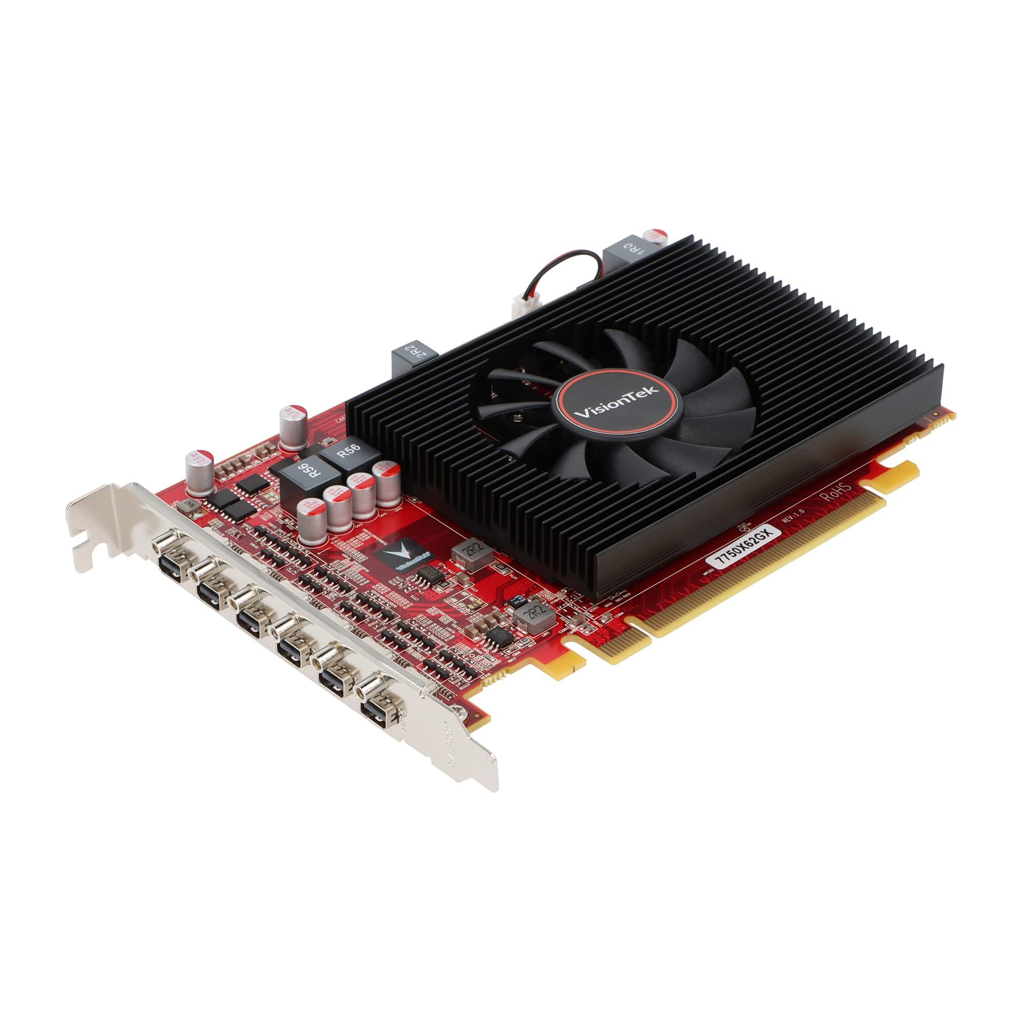 VisionTek VisionTek Radeon 7750 2GB GDDR5 6M (6x miniDP, 6x miniDP to HDMI Adapters) Graphics Card - 900880