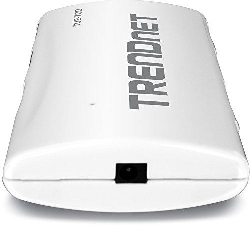 TRENDnet TRENDnet USB 2.0 7-Port High Speed Hub, 5V/2A Power Adapter, Up to 480 Mbps USB 2.0 Connection Speeds, 10 Watts Total Power, Compatible with Windows, Mac, and Linux, White, TU2-700
