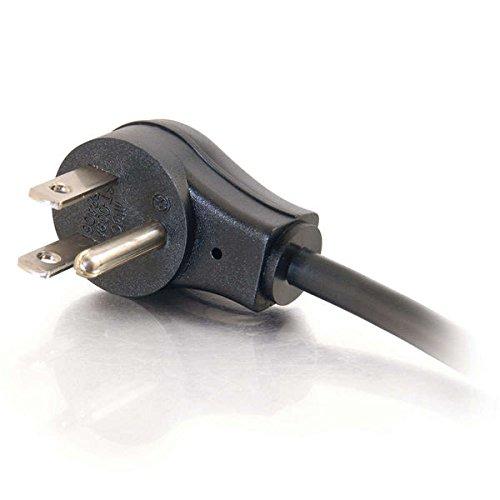 C2G C2G Legrand 18 AWG Computer Power Cord, Black Universal Power Cord, 3 Foot Computer Extension Cord with Flat Plug Power Cord, 1 Count, C2G 27901