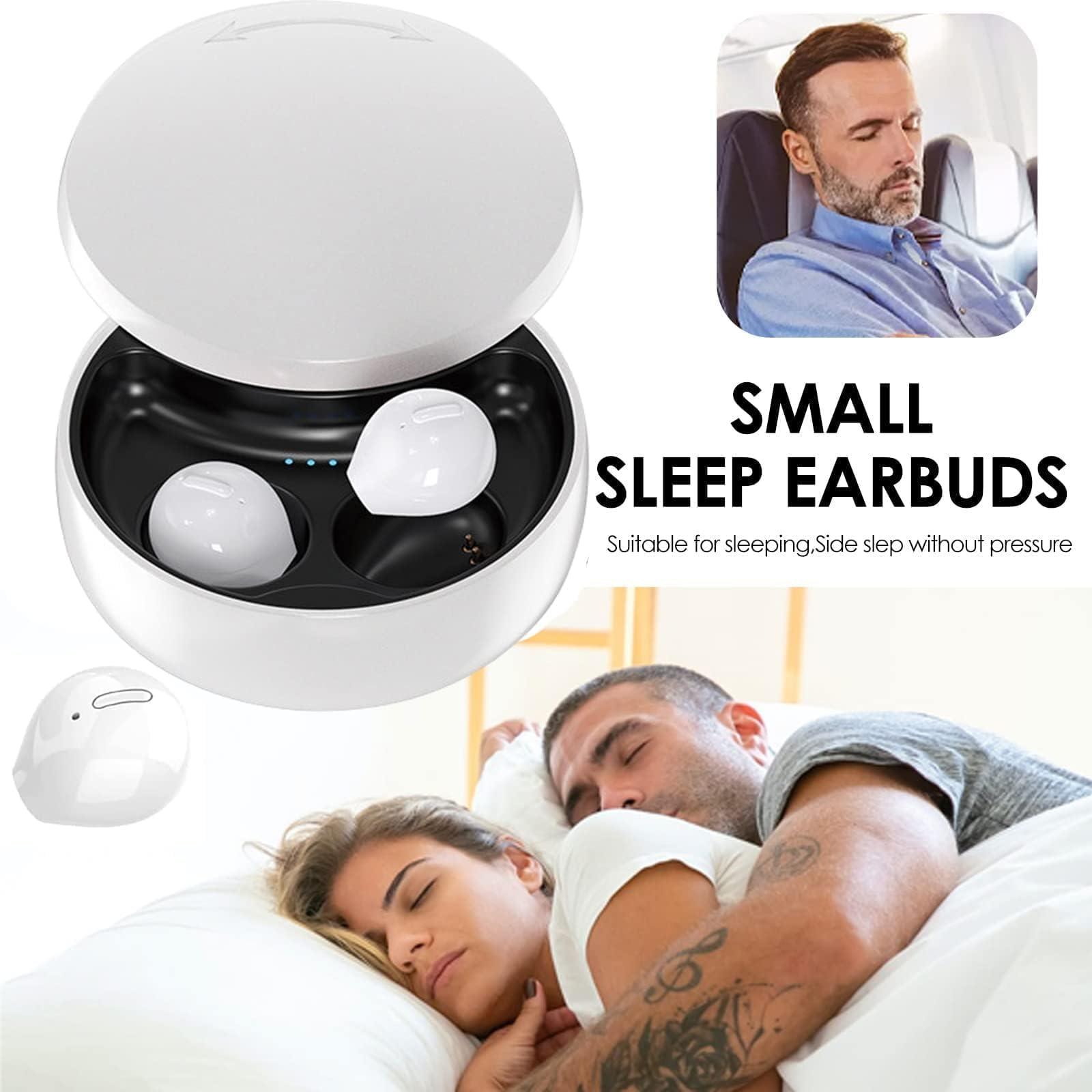 Xmenha Xmenha Smallest Invisible Earbuds Wireless Ear Buds Bluetooth in Ear Mini Discreet Small Tiny Earpiece Sleep Earbuds Hidden with Charging Case Headphones for Small Ears Work Sleeping Android White