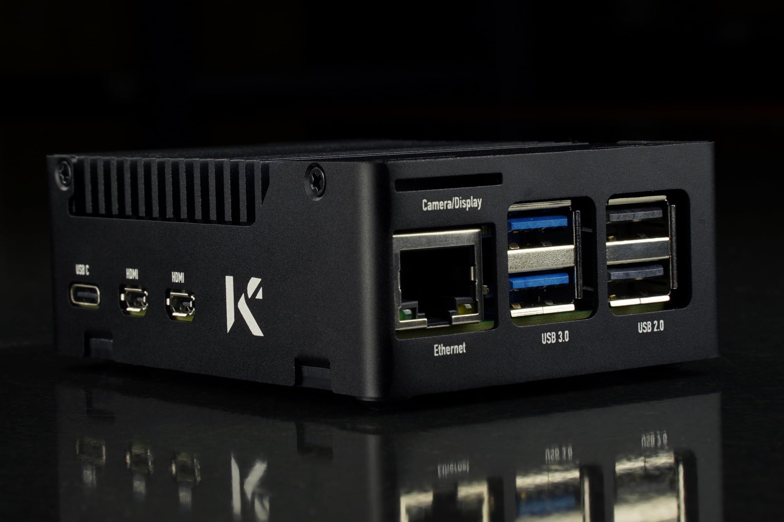 KKSB Cases KKSB Aluminum Case for Raspberry Pi 5 - Aluminum Heatsink Included for Passive Cooling