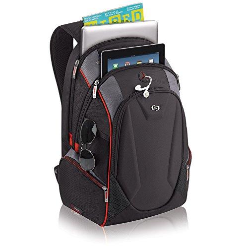 Solo New York Solo New York Launch 17.3-Inch Laptop Backpack with Hardshell Front Pocket, Black