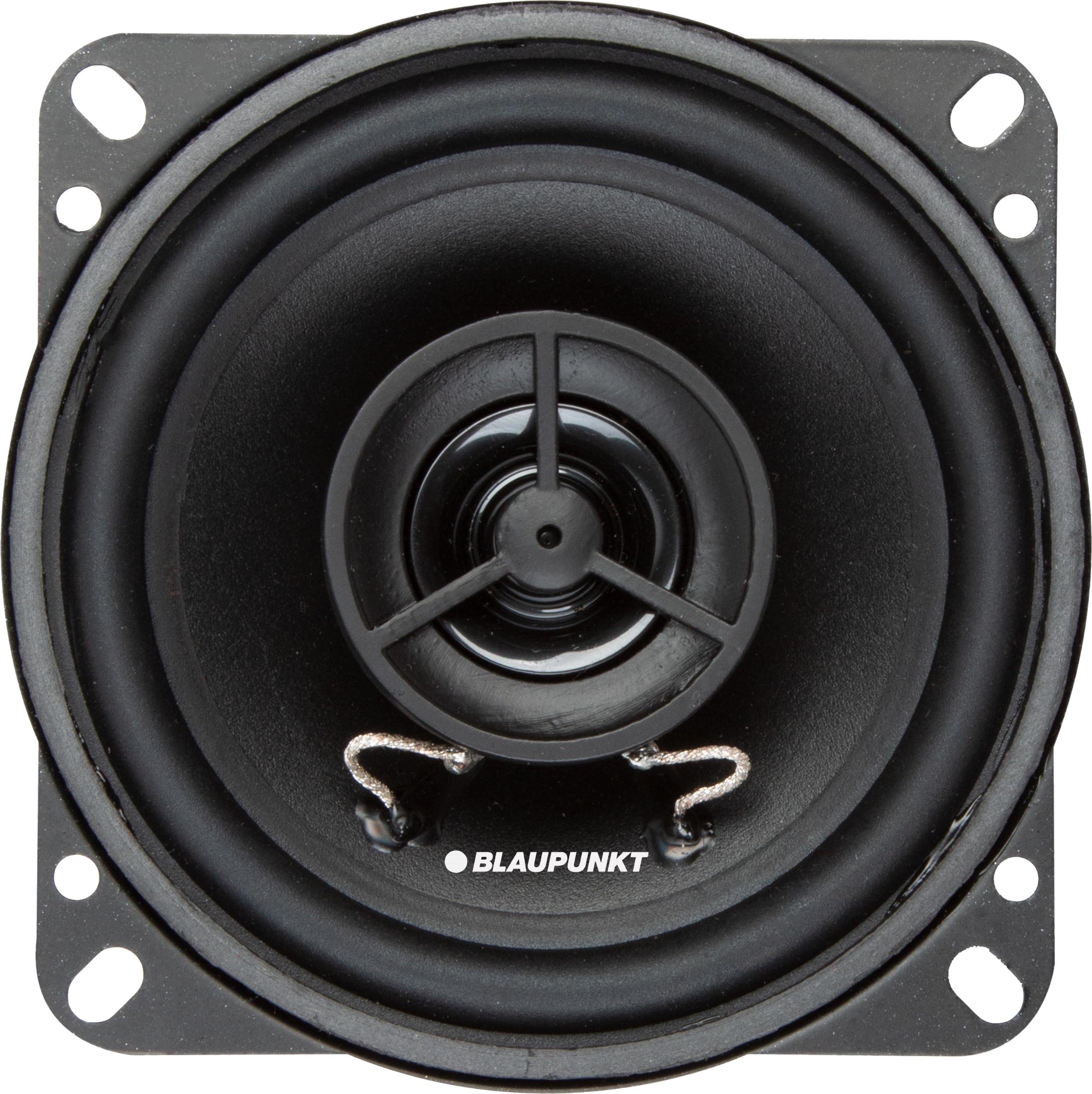 BLAUPUNKT BLAUPUNKT BPS-E452 4" 2-Way Car Speakers 80W with Grilles - Premium Sound Quality, Durable Build, Easy to Install Pair Bundle with Gravity Magnet Phone Holder