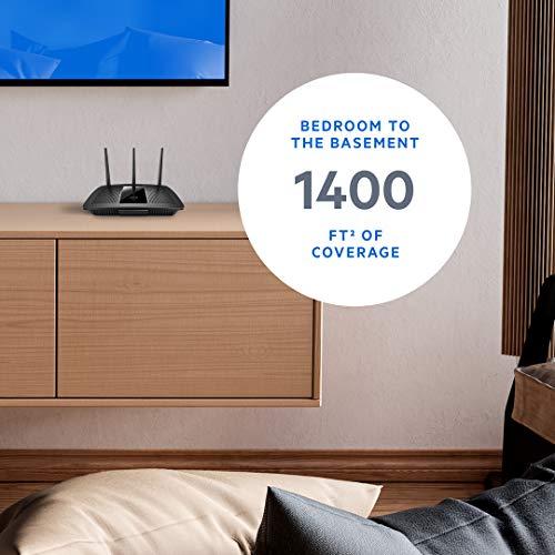 Linksys Linksys EA7300 Max-Stream: AC1750 Dual-Band Wi-Fi Router, Gigabit Ethernet Ports, 1,500 square-foot Range, 10 Devices, MU-MIMO (Black)
