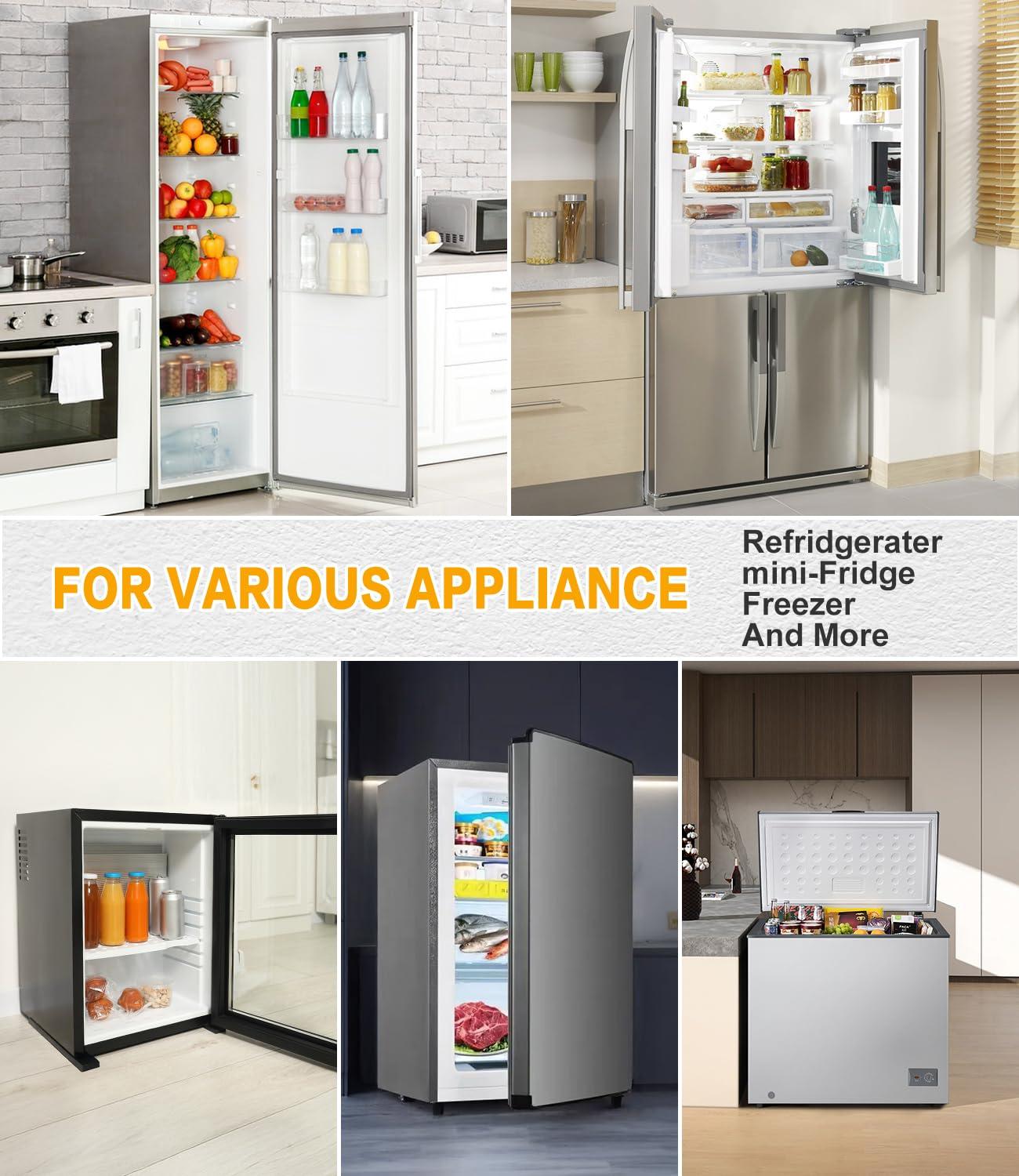 HAOYIKONG Refrigerator Surge Protector, 3-Outlet 120V for Home Appliance Surge Protector, Time Delay, LED Indicator Light & 110dB Alarm, Protects Against Voltage Abnormalities, Brownout, Spike, Instant Surge