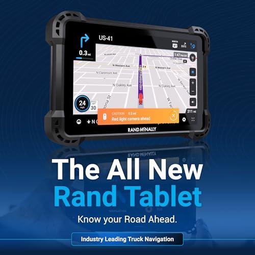 Rand McNally Rand McNally RANDTAB6 6-inch GPS Truck Navigator with Industry's Best Custom Trucking Routes, Rand Navigation 2.0 with 2025 Maps