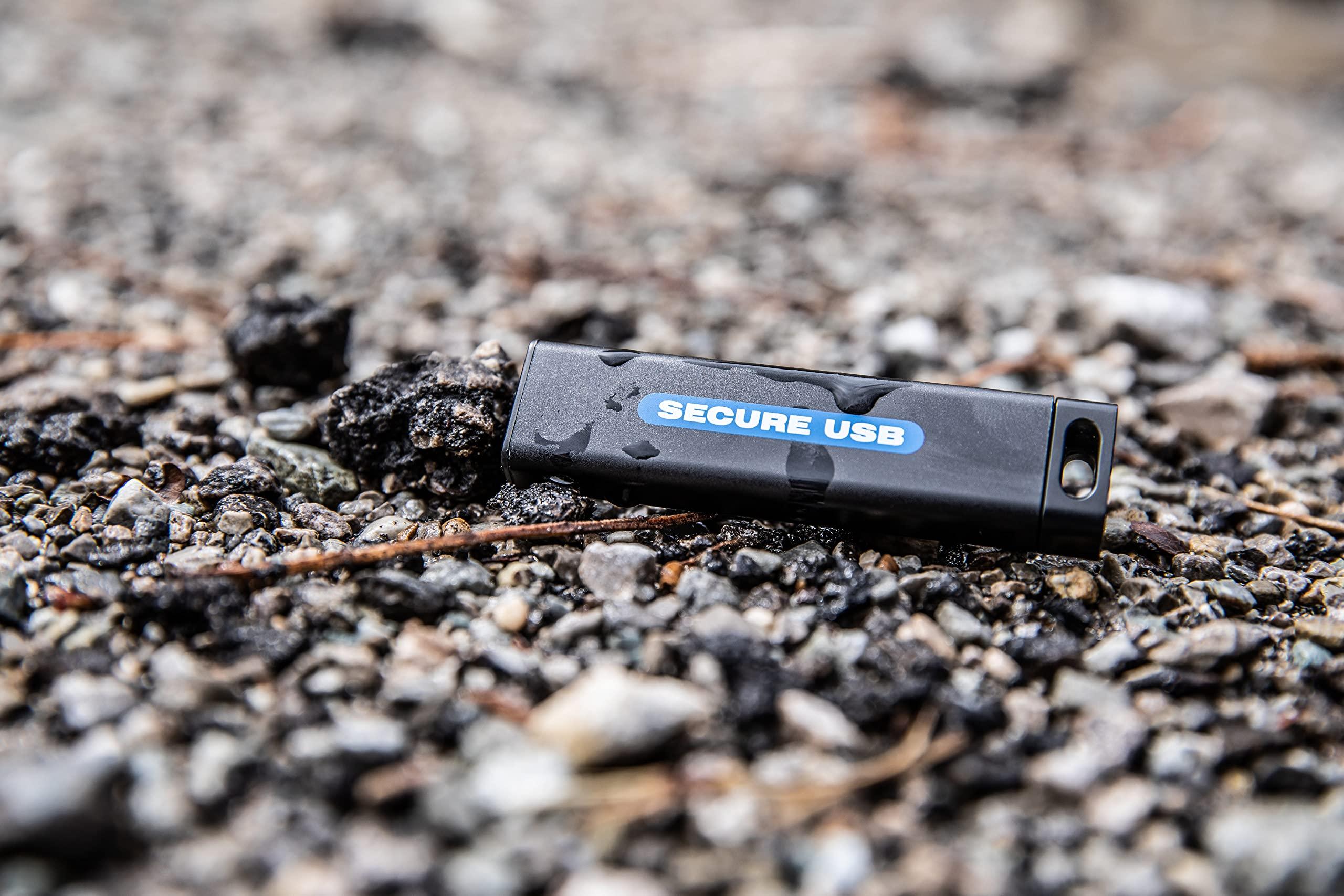 SecureDrive SecureUSB KP Hardware-Encrypted USB Flash Drive (16GB)