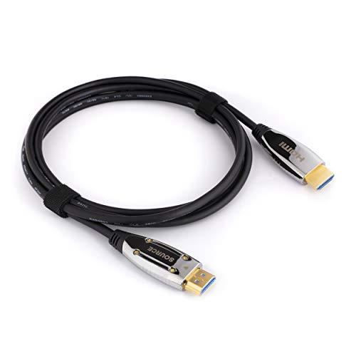 THE CIMPLE CO THE CIMPLE CO 10 Feet, 4K Fiber Optic HDMI Cable, Ultra High Speed Fiber Optic 18Gbps 4K @ 60Hz, 4:4:4 HDR, HDCP, ARC, 3D and More - Hybrid HDMI with Gold Connectors