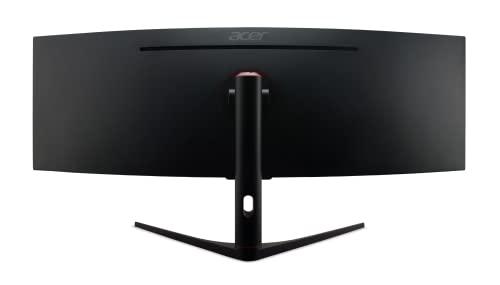 acer Acer 49 Inch 1800R Curved Zero-Frame DFHD (3840 x 1080) Gaming Monitor | AMD FreeSync Premium Pro | Up to 144Hz Refresh | 4ms (G to G) | 1 x Display Port 1.4 and 2 x HDMI 2.0 Ports | EI491CR