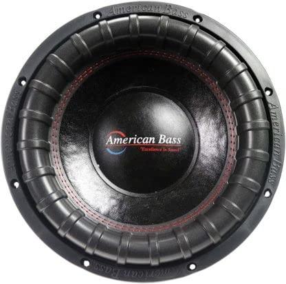American Bass American Bass XFL-1522 15\" Inch Subwoofer, 1500 Watts RMS/3000 Watts Max Power, 1.4 Inch Wide 3-Layer Foam Surround, Dual 2 Ohm Voice Coils with 200 Oz. TotalDouble Stacked High-Enery Magnets