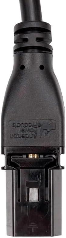 Toptekits Toptekits EU to SAF-D-Grid T-Latch Power Cord, SAF-D-Grid T-Latch Plug to EU Euro CEE7/7 Power Cable SJT 16AWG,10ft/3m (CEE7/7 to Saf-D-Grid), Black