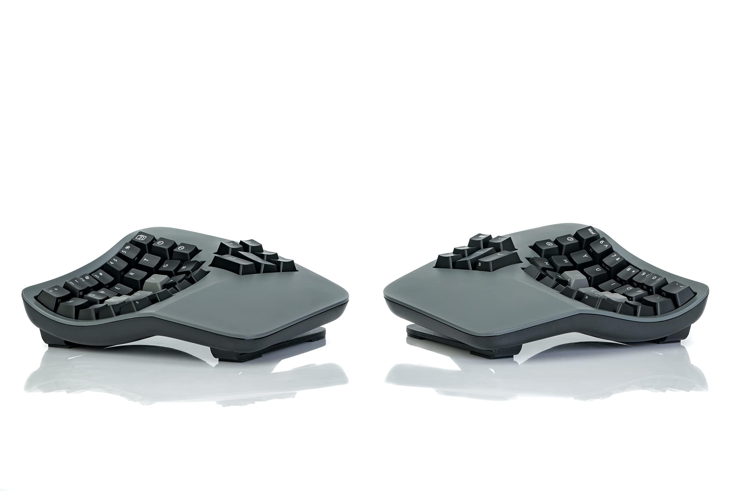KINESIS KINESIS Advantage360 Professional Split Ergonomic Keyboard - Bluetooth | Quiet Mechanical Switches | Fully Programmable Open Source | Contoured Shape | Adjustable Tenting | Backlit