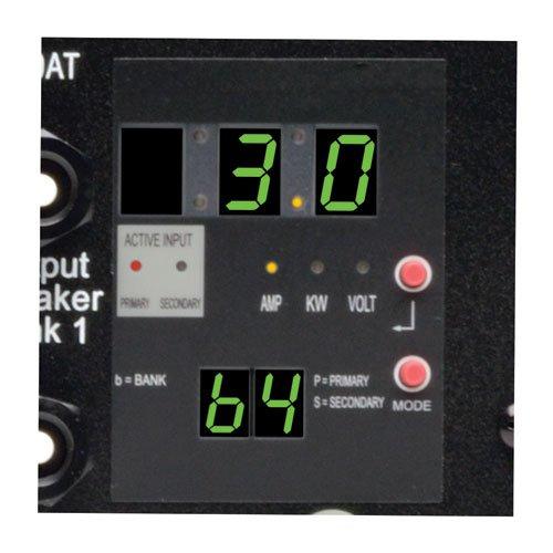 Tripp Lite Tripp Lite Metered PDU with ATS, 30A, 25 Outlets (24 5-15/20R, 1 L5-30R), 120V, 2 L5-30P, 2 10 ft. Cords, 2U Rack-Mount Power, TAA (PDUMH30AT) , Black