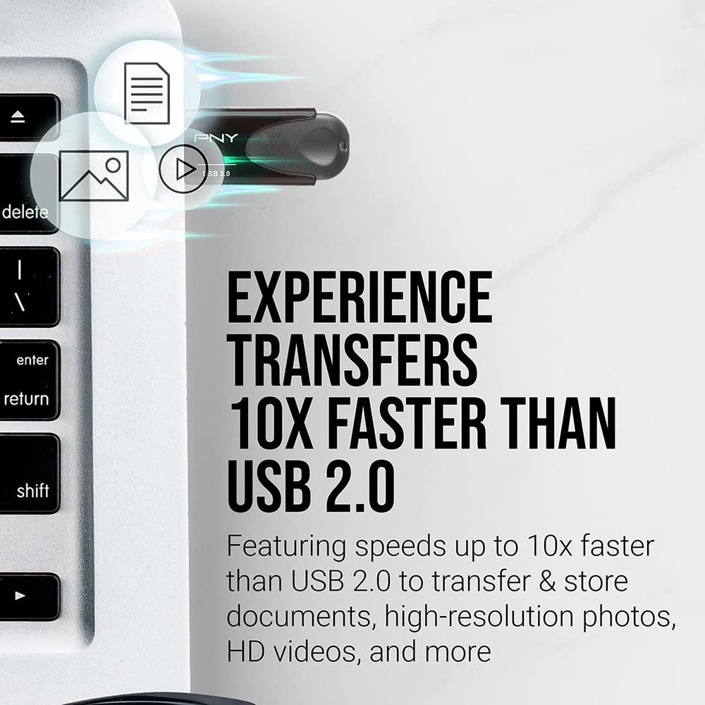 PNY PNY 64GB Turbo Attache 4 USB 3.0 Flash Drive (Pack of 2)