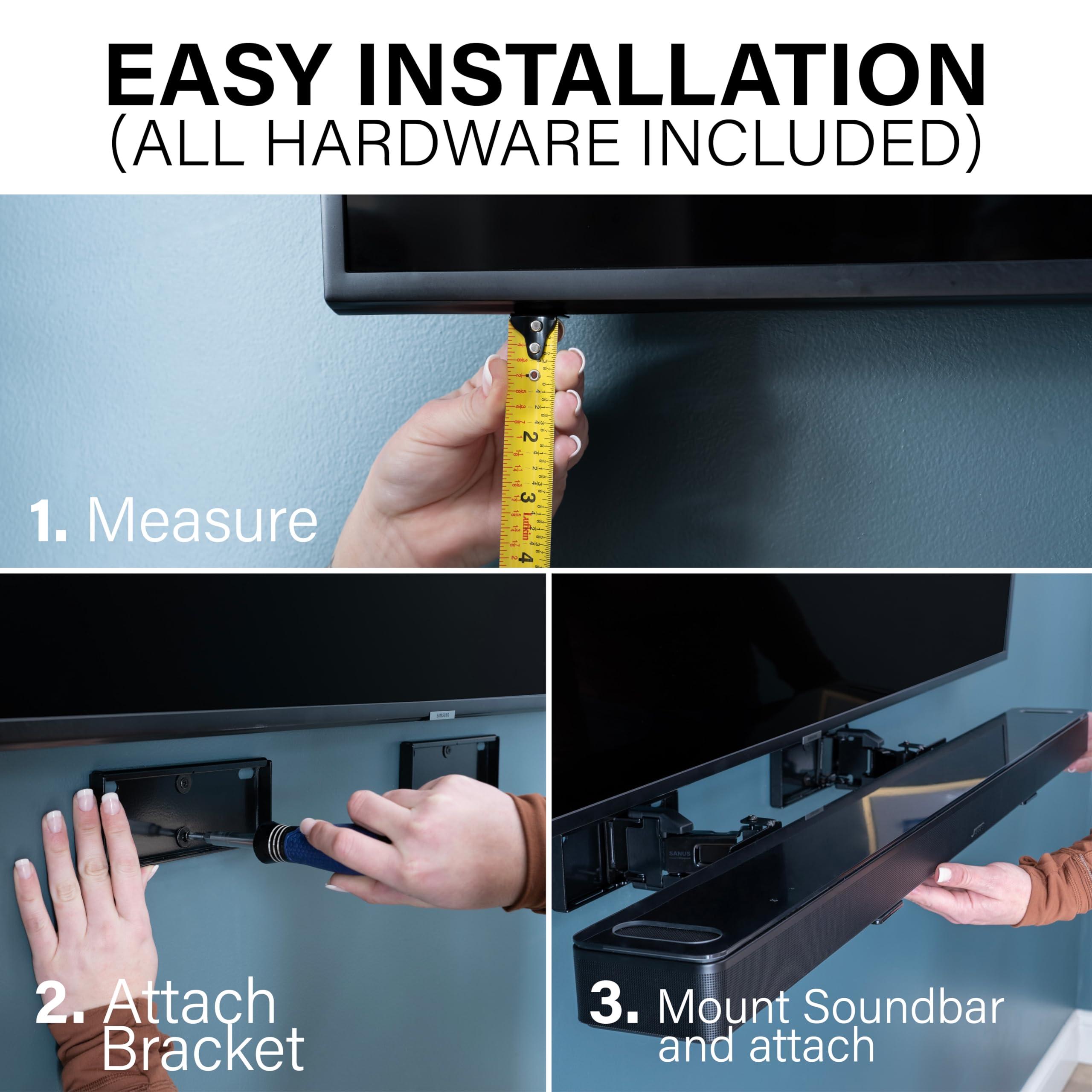 Sanus SANUS Advanced Tilt TV Wall Mount + Universal Extendable Soundbar Wall Mount