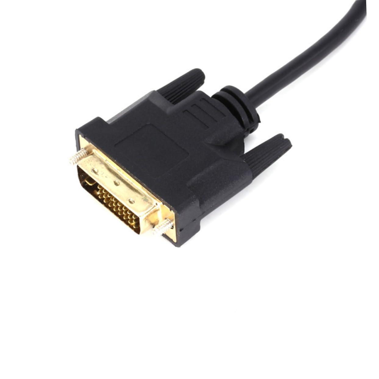 Housoutil Housoutil High Definition DVI to VGA Adapter Cable DVI Male to Female Converter for TV Computer Laptop Black