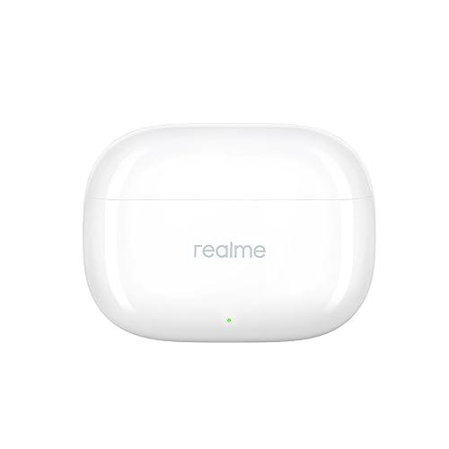 realme realme Earbud T300, Deep Bass, 30db ANC, Immersive Sound, Up to 40 Hour Playtime with Charging case, Bluetooth 5.3, Youth White