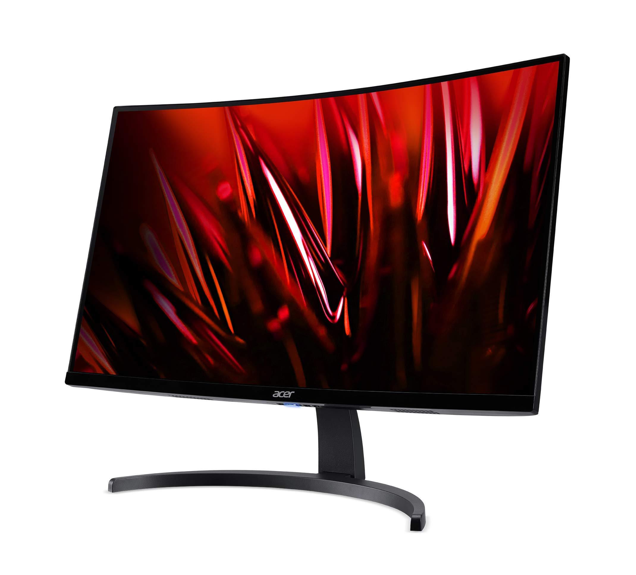 acer Acer Nitro 27" WQHD 2560 x 1440 1500R Curved PC Gaming Monitor | AMD FreeSync | 100Hz Refresh | 1ms VRB | Speakers | VESA Mountable | 1 x Display Port 1.2, 1 x HDMI 2.0 & 1 x HDMI 1.4 | ED273U Hbmiipx