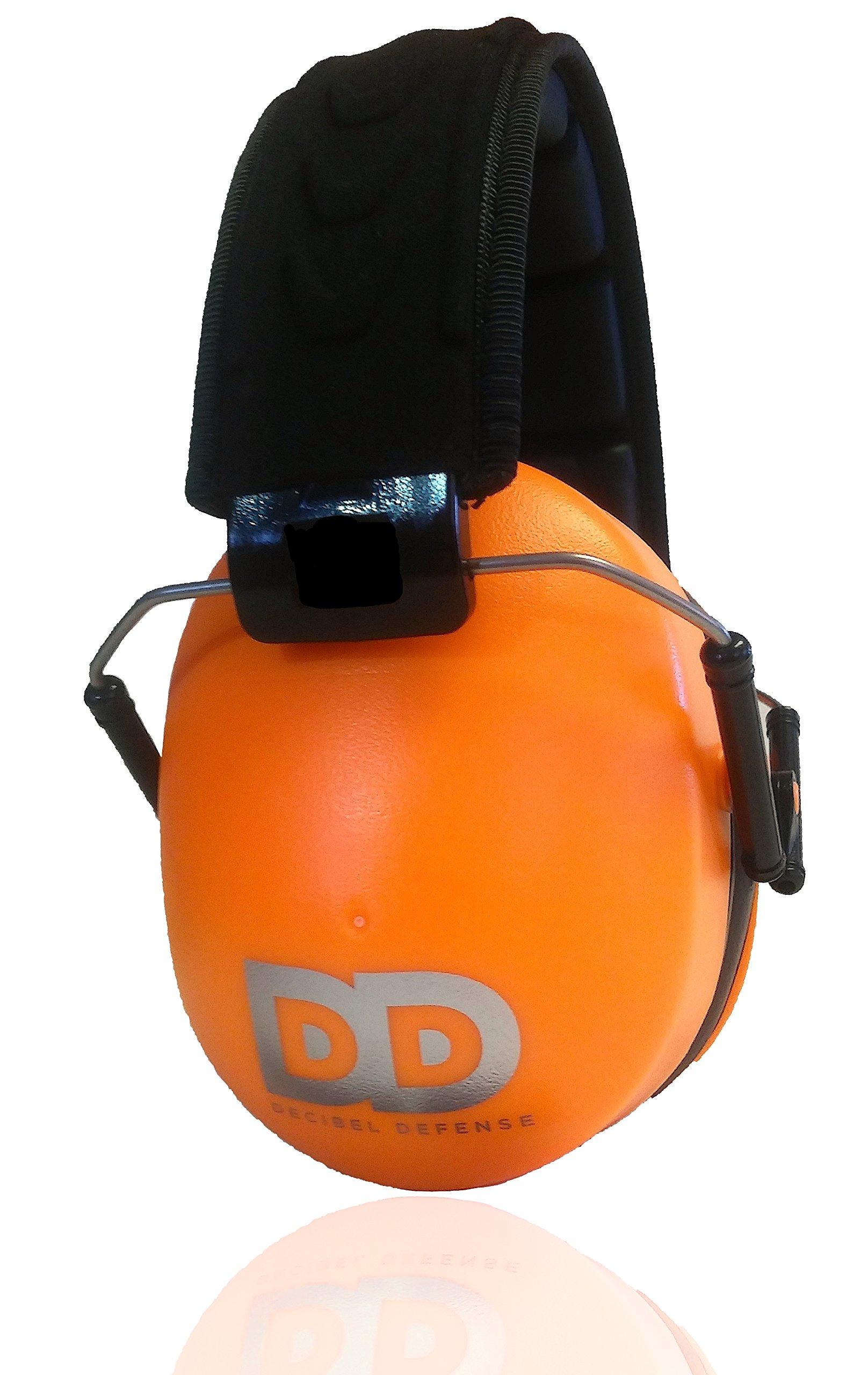 DECIBEL DEFENSE DECIBEL DEFENSE Professional Safety Ear Muffs 37dB NRR - The HIGHEST Rated & MOST COMFORTABLE Ear Protection For Shooting & Industrial Use - THE BEST HEARING PROTECTION GUARANTEED