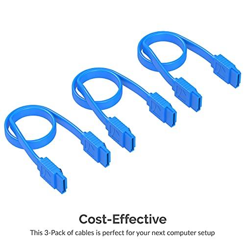 SABRENT SABRENT SATA III (6 Gbit/s) Right Angle Data Cable with Locking Latch + SATA III (6 Gbit/s) Straight Data Cable with Locking Latch for HDD