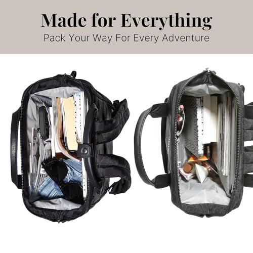 Baggallini Baggallini Soho Backpack - Travel Laptop Backpack for Women - Lightweight Water-Resistant Luggage Bag, French Navy