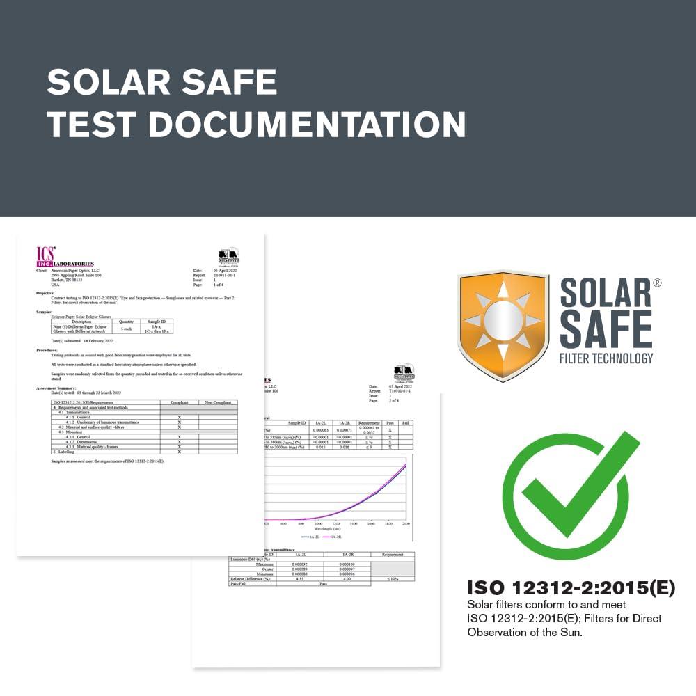 Celestron Celestron EclipSmart Safe Solar Eclipse Telescope Filter Meets ISO 12312-2:2015(E) Standards Works with Existing 127 and 130 Telescopes Observe Solar Eclipses and Sunspots Safe, Snug Fit