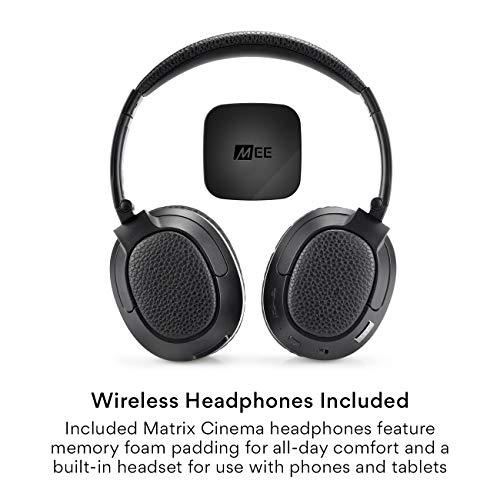 MEE audio MEE audio Connect T1CMA Bluetooth Over-Ear Wireless Headphones Headset for TV with no Audio Delay; Includes Transmitter (Optical/AUX/RCA) and CinemaEAR Audio Enhancement for Seniors & Hard of Hearing