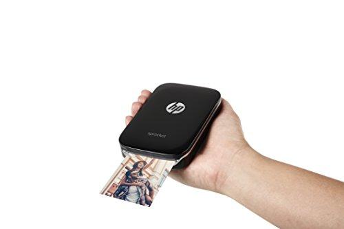 HP Sprocket HP Sprocket Portable Photo Printer, Print Social Media Photos on 2x3" Sticky-Backed Paper - Black (X7N08A)