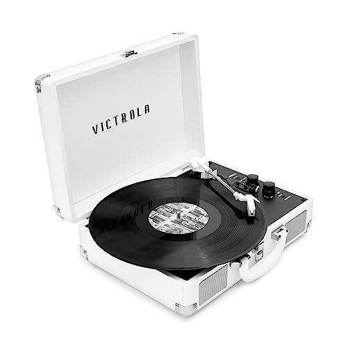 Victrola Victrola VSC-400SB-CNV Bluetooth Suitcase Turntable Canvas - Stickers (White)